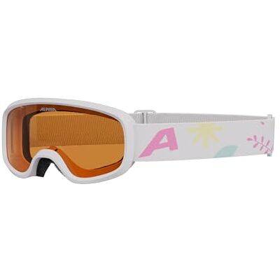 ALPINA CARVY 3.0 Lunettes de ski anti-buée, extrêmement robustes et incassables, avec protection UV 100%, ajustement extra petit pour enfants, blanc mat ALPINA CARVY 3.0 Lunettes de ski anti-buée, extrêmement robustes et incassables, avec protection UV 100%, ajustement extra petit pour enfants, blanc mat
