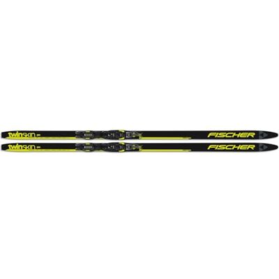Fischer Junior Twin Skin Pro, léger, durable, résistant, pour tous les terrains, ski de fond, nordique, course, randonnée, ski de compétition avec fixations réglables Easy-Entry Tour Step-In Junior Fischer Junior Twin Skin Pro, léger, durable, résistant, pour tous les terrains, ski de fond, nordique, course, randonnée, ski de compétition avec fixations réglables Easy-Entry Tour Step-In Junior