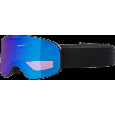 ALPINA LADIS Q Lunettes de ski OTG effet miroir, renforçant le contraste avec protection UV 100% pour adultes, noir mat, taille unique ALPINA LADIS Q Lunettes de ski OTG effet miroir, renforçant le contraste avec protection UV 100% pour adultes, noir mat, taille unique