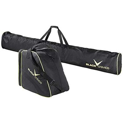Black Crevice Lot de Sacs à Skis Taille, Noir/Jaune, 43 x 27 x 5 centimeters, Skitasche und Skischuhtasche Black Crevice Lot de Sacs à Skis Taille, Noir/Jaune, 43 x 27 x 5 centimeters, Skitasche und Skischuhtasche