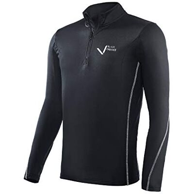 Black Crevice Ski-Rolli Dames avec Fermeture éclair I Chemise Fonctionnelle & Chemise de Sport à Manches Longues pour Dames I dans différentes Couleurs et Tailles I Flexible & Respirante (M, Noir) Black Crevice Ski-Rolli Dames avec Fermeture éclair I Chemise Fonctionnelle & Chemise de Sport à Manches Longues pour Dames I dans différentes Couleurs et Tailles I Flexible & Respirante (M, Noir)