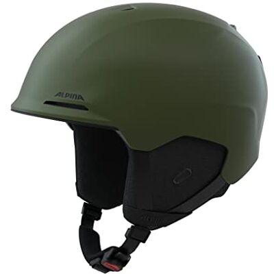 ALPINA BRIX Casque de ski unisexe pour adulte, olive mat, 55-59 cm ALPINA BRIX Casque de ski unisexe pour adulte, olive mat, 55-59 cm