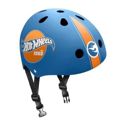 Stamp Skating Helmet Hot Wheels Jeunesse Unisexe, Blue, 53-57 cm de Tour de tête Stamp Skating Helmet Hot Wheels Jeunesse Unisexe, Blue, 53-57 cm de Tour de tête