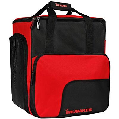 BRUBAKER 'Super Function’ Sac à Chaussures de Ski, Sac Casque, Sac à Dos Ski Rouge/Noir BRUBAKER 'Super Function’ Sac à Chaussures de Ski, Sac Casque, Sac à Dos Ski Rouge/Noir