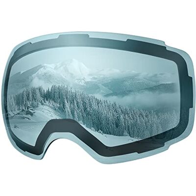 OutdoorMaster Les Lentilles de Remplacement pour Lunettes de Ski Pro Plus de 20 Couleurs différentes pour Masque de Ski (VLT 60% L.Blue Lens with Free Carrying Pouch) OutdoorMaster Les Lentilles de Remplacement pour Lunettes de Ski Pro Plus de 20 Couleurs différentes pour Masque de Ski (VLT 60% L.Blue Lens with Free Carrying Pouch)