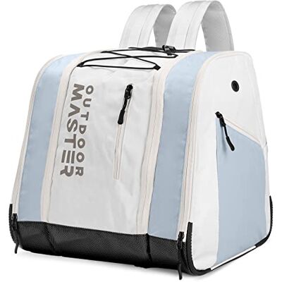 OutdoorMaster Sac à dos pour bottes de ski, de voyage en avion, snowboard, sac à dos avec fond imperméable pour casque de ski, lunettes et gants 38 l OutdoorMaster Sac à dos pour bottes de ski, de voyage en avion, snowboard, sac à dos avec fond imperméable pour casque de ski, lunettes et gants 38 l