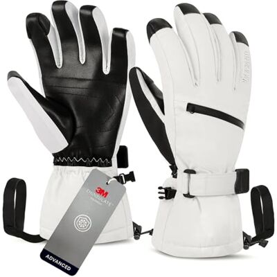 Unigear Gants de ski pour homme et femme, Imperméables et antidérapants, Pour le ski, le snowboard, le patinage sur glace, la randonnée Unigear Gants de ski pour homme et femme, Imperméables et antidérapants, Pour le ski, le snowboard, le patinage sur glace, la randonnée