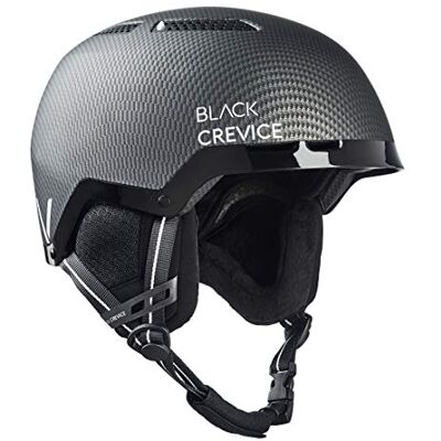 Black Crevice Chamonix Casque de ski Noir mat Carbon/Blanc Taille S (51-54 cm) Black Crevice Chamonix Casque de ski Noir mat Carbon/Blanc Taille S (51-54 cm)