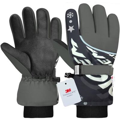 Origem Gant Ski Enfant Imperméable-3M Thinsulate Gant Neige Enfant avec Écran Tactile à 5 Doigts, Gant Chauffantant Antidérapant pour Garçon et Fille de 4 à 14 Ans Snowboard Ski Randonnée Origem Gant Ski Enfant Imperméable-3M Thinsulate Gant Neige Enfant avec Écran Tactile à 5 Doigts, Gant Chauffantant Antidérapant pour Garçon et Fille de 4 à 14 Ans Snowboard Ski Randonnée