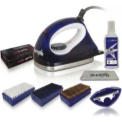 SkinStar Kit de cire de ski 8 pièces Fer à repasser Ski Snowboard Cire universelle, 8 pièces, 3 brosses, lame de décapage, dissolvant de cire, ponceuse de bords SkinStar Kit de cire de ski 8 pièces Fer à repasser Ski Snowboard Cire universelle, 8 pièces, 3 brosses, lame de décapage, dissolvant de cire, ponceuse de bords