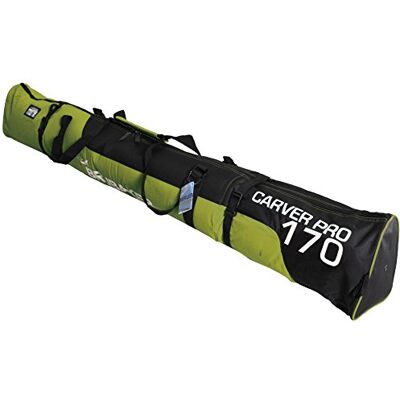 BRUBAKER Henry Carver Pro 2.0 Sac à skis rembourré Jaune/vert / noir 170 cm BRUBAKER Henry Carver Pro 2.0 Sac à skis rembourré Jaune/vert / noir 170 cm