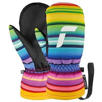 Reusch Moufles de ski pour enfants Chaudes et imperméables Softshell Reusch Moufles de ski pour enfants Chaudes et imperméables Softshell