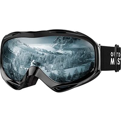 OutdoorMaster Masque de ski OTG, unisexe, anti-buée, protection UV complète, pour ski, snowboard, lunettes de ski, pour homme, femme, garçons et filles (bleu clair, VLT 80 %) OutdoorMaster Masque de ski OTG, unisexe, anti-buée, protection UV complète, pour ski, snowboard, lunettes de ski, pour homme, femme, garçons et filles (bleu clair, VLT 80 %)