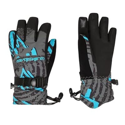 Quiksilver Gants de neige Mission GLOVE Kids pour garçon Noir S Quiksilver Gants de neige Mission GLOVE Kids pour garçon Noir S