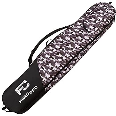 Ferocity Sac de snowboard de qualité supérieure 170 cm Pour homme Avec poche zippée et bandoulière Pour sports d'hiver Ferocity Sac de snowboard de qualité supérieure 170 cm Pour homme Avec poche zippée et bandoulière Pour sports d'hiver