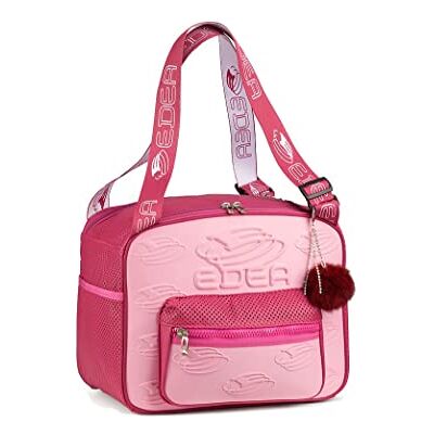Edea Sac pour patins à glace Fuxia Combinaison de polyester dur doux et gaufré Plusieurs poches Fond clouté Poignées réglables Edea Sac pour patins à glace Fuxia Combinaison de polyester dur doux et gaufré Plusieurs poches Fond clouté Poignées réglables