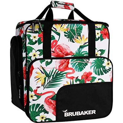 BRUBAKER 'CarverSpotlight' Sac à Chaussures de Ski/Sac Casque/Sac à Dos Ski Flamants BRUBAKER 'CarverSpotlight' Sac à Chaussures de Ski/Sac Casque/Sac à Dos Ski Flamants