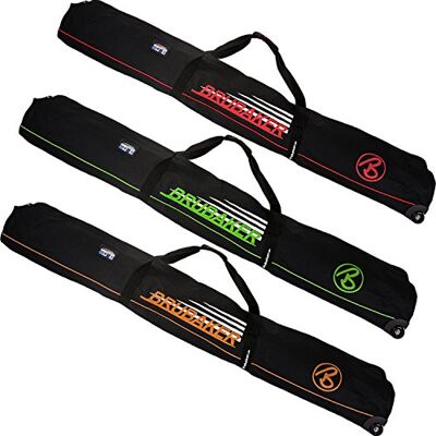 BRUBAKER 'Race Champion' Housse à Skis à roulettes pour 2 Paires de Skis + bâtons BRUBAKER 'Race Champion' Housse à Skis à roulettes pour 2 Paires de Skis + bâtons