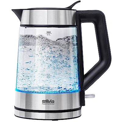 Silva Bouilloire en verre KL-G 2007, 1,7 l, 2200 W, avec couvercle Easy-Fill Silva Bouilloire en verre KL-G 2007, 1,7 l, 2200 W, avec couvercle Easy-Fill