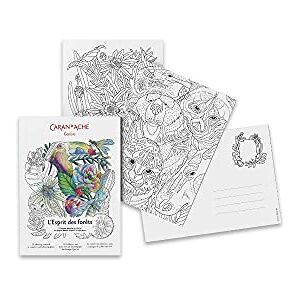 Caran d'Ache 0454.801 Esprit des Forets Lot de 12 cartes à colorier FSC 12 x 16,5 cm Caran d'Ache 0454.801 Esprit des Forets Lot de 12 cartes à colorier FSC 12 x 16,5 cm