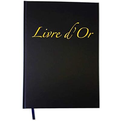 UTTSCHEID Livre d'or Format 21 x 29,7cm 100 Pages Couverture Noire Format Portrait A4 UTTSCHEID Livre d'or Format 21 x 29,7cm 100 Pages Couverture Noire Format Portrait A4