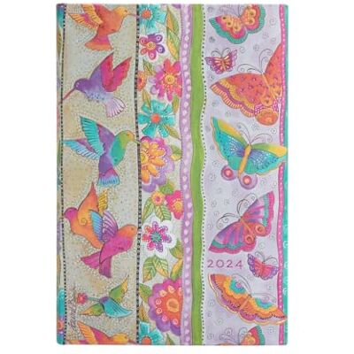 PAPERBLANKS 12 Mois 2024 Colibris et Papillons Mini Vertical 160 p. PAPERBLANKS 12 Mois 2024 Colibris et Papillons Mini Vertical 160 p.