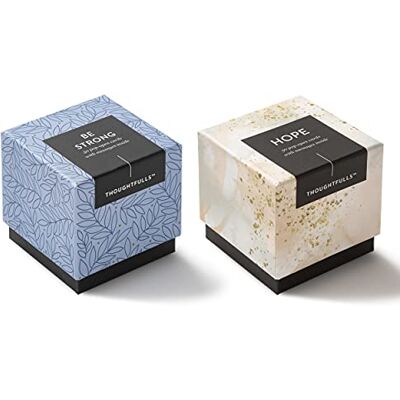 Compendium ThoughtFulls Lot de 2 boîtes de cartes Pop-Open – Be Strong, Hope – 60 cartes, chacune avec un message différent à l'intérieur, en anglais Compendium ThoughtFulls Lot de 2 boîtes de cartes Pop-Open – Be Strong, Hope – 60 cartes, chacune avec un message différent à l'intérieur, en anglais