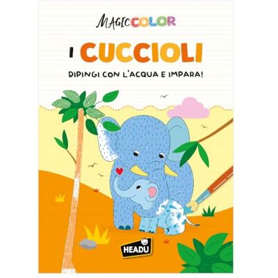 Headu Magic Color I Cuccioli Peindre à l'eau et apprendre Arbre magique à colorier à l'eau, livre éducatif 3-6 ans, 24 pages à colorier pour découvrir les chiots, peindre et découvrir la magie Headu Magic Color I Cuccioli Peindre à l'eau et apprendre Arbre magique à colorier à l'eau, livre éducatif 3-6 ans, 24 pages à colorier pour découvrir les chiots, peindre et découvrir la magie