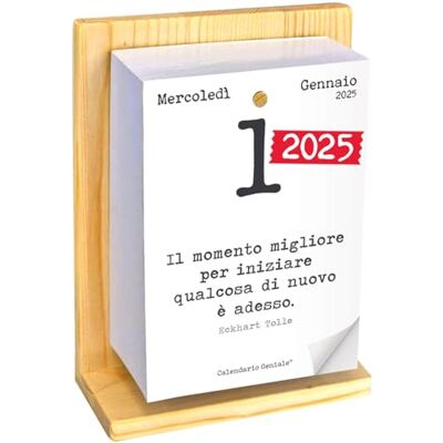 Calendario Geniale 2025 con supporto Calendario Geniale 2025 con supporto