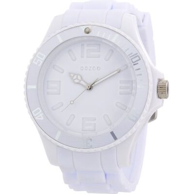 Oozoo C4341 Total White Montre Homme Quartz Analogique Bracelet Silicone Blanc Oozoo C4341 Total White Montre Homme Quartz Analogique Bracelet Silicone Blanc