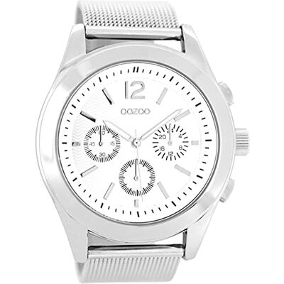 Oozoo C2355 Montre-bracelet pour femme Bracelet en métal argenté, Bracelet Oozoo C2355 Montre-bracelet pour femme Bracelet en métal argenté, Bracelet