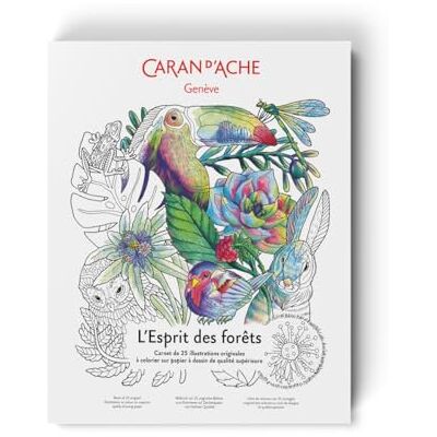 Caran d'Ache Esprit des Forets 0454.802 Livre de coloriage FSC A4 avec 25 illustrations Dimensions : 23,7 x 29,7 x 1,6 cm Caran d'Ache Esprit des Forets 0454.802 Livre de coloriage FSC A4 avec 25 illustrations Dimensions : 23,7 x 29,7 x 1,6 cm