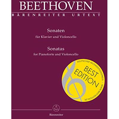 Bärenreiter Sämtliche Sonaten für Violoncello u. Klavier op.5 (Nr.1 u. 2), op.69, op.102 (Nr.1 u. 2) Bärenreiter Sämtliche Sonaten für Violoncello u. Klavier op.5 (Nr.1 u. 2), op.69, op.102 (Nr.1 u. 2)
