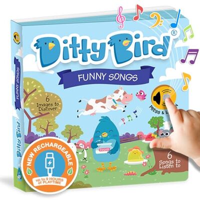 DITTY BIRD livre musical sensoriel bébé des comptines amusantes: Jelly on a plate DITTY BIRD livre musical sensoriel bébé des comptines amusantes: Jelly on a plate