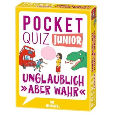 moses Pocket Quiz junior Unglaublich, "aber wahr" (Kinderspiel) moses Pocket Quiz junior Unglaublich, "aber wahr" (Kinderspiel)