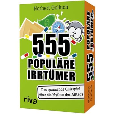RIVA 555 populäre Irrtümer (Spiel): Das spannende Quizspiel rund um die Mythen des Alltags RIVA 555 populäre Irrtümer (Spiel): Das spannende Quizspiel rund um die Mythen des Alltags