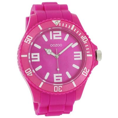 Oozoo C4166 Montre Mixte Quartz Analogique Bracelet Silicone Rose, Rose/Rose, sangle Oozoo C4166 Montre Mixte Quartz Analogique Bracelet Silicone Rose, Rose/Rose, sangle