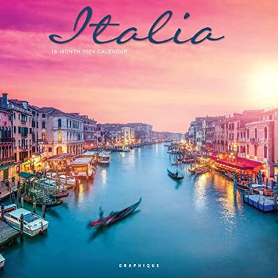 Graphique Italia Calendrier mural mensuel carré 2024 30,5 x 61 cm de France Scenic Travel Europe Italie Venise Rome Graphique Italia Calendrier mural mensuel carré 2024 30,5 x 61 cm de France Scenic Travel Europe Italie Venise Rome