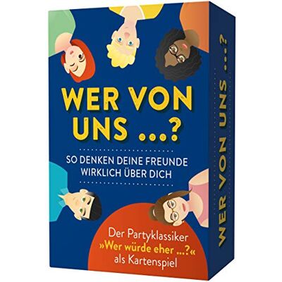 RIVA Wer von uns ...? So denken deine Freunde wirklich über dich: Der Partyklassiker »Wer würde eher ...?« als Kartenspiel. Der Spieleklassiker als perfektes Geschenk für Erwachsene RIVA Wer von uns ...? So denken deine Freunde wirklich über dich: Der Partyklassiker »Wer würde eher ...?« als Kartenspiel. Der Spieleklassiker als perfektes Geschenk für Erwachsene