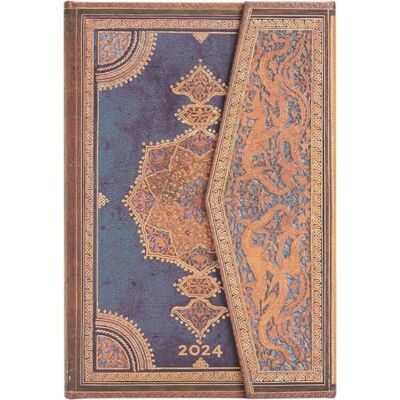 Paperblanks Verso Calendrier 12 mois 2024 Safavide indigo Mini (100 × 140 mm) Paperblanks Verso Calendrier 12 mois 2024 Safavide indigo Mini (100 × 140 mm)