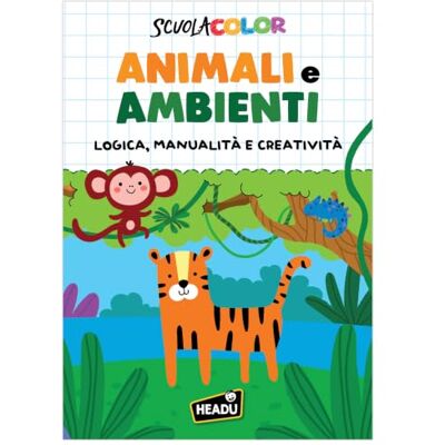 Headu École de couleur animaux et environnements – Logique, artisanat et créativité Arbre à colorier de 3 à 6 ans, 32 pages avec de nombreuses activités, livre éducatif pour enfants pour découvrir Headu École de couleur animaux et environnements – Logique, artisanat et créativité Arbre à colorier de 3 à 6 ans, 32 pages avec de nombreuses activités, livre éducatif pour enfants pour découvrir