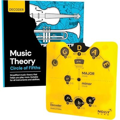 Noisy Clan Roue d'accords Circle of Fifths Édition pour tous les instruments de musique Facilitez la théorie musicale, apprenez les clés et l'écriture de chansons. Adaptée à tous les niveaux Noisy Clan Roue d'accords Circle of Fifths Édition pour tous les instruments de musique Facilitez la théorie musicale, apprenez les clés et l'écriture de chansons. Adaptée à tous les niveaux