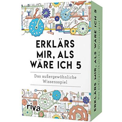 RIVA Erklärs mir, als wäre ich 5 (Spiel): Ein spannendes Quiz zur Allgemeinbildung. Das Kartenspiel zum SPIEGEL-Bestseller RIVA Erklärs mir, als wäre ich 5 (Spiel): Ein spannendes Quiz zur Allgemeinbildung. Das Kartenspiel zum SPIEGEL-Bestseller