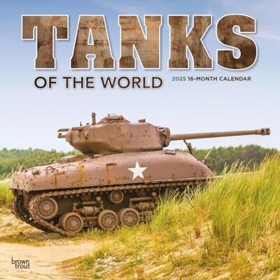 BrownTrout Tanks of the World Calendrier mural mensuel carré 2025 30,5 x 61 cm Sans plastique Équipement de véhicule militaire BrownTrout Tanks of the World Calendrier mural mensuel carré 2025 30,5 x 61 cm Sans plastique Équipement de véhicule militaire