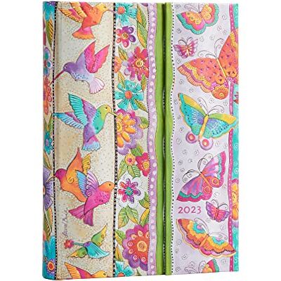 Paperblanks Hummingbirds & Flutterbyes (Playful Creations) Midi Day-at-a-Time Planner 2023: Hardcover, 80 gsm, Day to a Page Layout, elastic closure Paperblanks Hummingbirds & Flutterbyes (Playful Creations) Midi Day-at-a-Time Planner 2023: Hardcover, 80 gsm, Day to a Page Layout, elastic closure