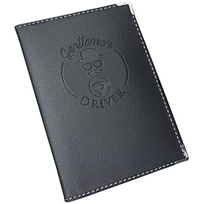 Jolis Papiers Porte-documents auto pour assurance, permis de conduire, carte de Circulaire Gentlemen Driver, Noir , 13 x 17,5 cm Jolis Papiers Porte-documents auto pour assurance, permis de conduire, carte de Circulaire Gentlemen Driver, Noir , 13 x 17,5 cm