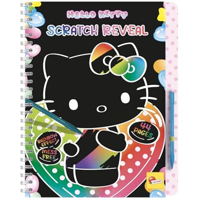 Liscianigiochi Lisciani HELLO KITTY Livre à gratter Scratch Reveal Pour Enfants Dès 5 Ans 44 Pages Avec Crayon à Rayures Effet Multicolore Arc-en-Ciel Développement Motricité Fine Idée Cadeau Liscianigiochi Lisciani HELLO KITTY Livre à gratter Scratch Reveal Pour Enfants Dès 5 Ans 44 Pages Avec Crayon à Rayures Effet Multicolore Arc-en-Ciel Développement Motricité Fine Idée Cadeau