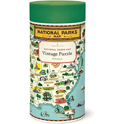 CAVALLINI & CO. Cavallini 1000 Piece Puzzle, National Parks Map (Plz/NPMAP) CAVALLINI & CO. Cavallini 1000 Piece Puzzle, National Parks Map (Plz/NPMAP)