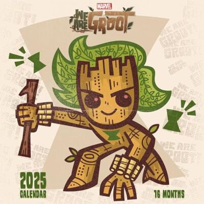 Pyramid Groot Calendrier 2025 – Le Gardien de la Galaxie de Marvel, Adorable Groot Art, Planificateur 16 mois, Cadeau pour les fans de Marvel Pyramid Groot Calendrier 2025 – Le Gardien de la Galaxie de Marvel, Adorable Groot Art, Planificateur 16 mois, Cadeau pour les fans de Marvel