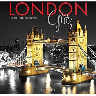 Graphique London Glitz Calendrier mural mensuel carré 2024 30,5 x 61 cm de France Art Design UK England Graphique London Glitz Calendrier mural mensuel carré 2024 30,5 x 61 cm de France Art Design UK England